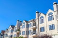 San Francisco houses in California with balconies against the sky