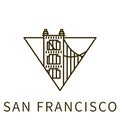 San Francisco icon. Element of city in triangle icon