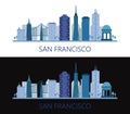 San Francisco icon illustrated in vector on white background