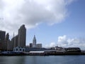 Port of San Francisco Ferry building and cityscape of Downtown S Royalty Free Stock Photo