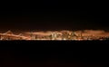San Francisco night skyline Royalty Free Stock Photo