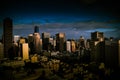 San Francisco Nob Hill Downtown View Evening