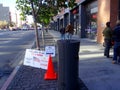 Polling Place Sign outside Voting Booth