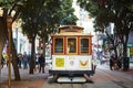 SAN FRANCISCO - OCTOBER 17: Famous cable car October 17, 2015 in San Francisco, USA