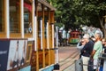 SAN FRANCISCO - OCTOBER 17: Passangers waiting for a famous cable car October 17, 2015 in San Francisco, USA