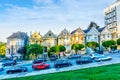 San Francisco Painted Ladies on Alamo Square Royalty Free Stock Photo