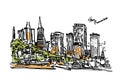 San Francisco panorama view. Royalty Free Stock Photo