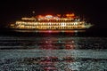 San francisco patry ferry casino near oakland bay bridge at nigh