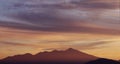 San Francisco Peaks Silhouette Sunset Royalty Free Stock Photo