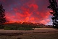 San Francisco Peaks at twilight Royalty Free Stock Photo