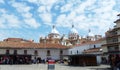 San Francisco Plaza in historical center city Cuenca, Ecuador