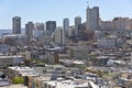 San Francisco residential neighborhood California. Royalty Free Stock Photo