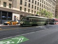 San Francisco`s beautiful, colorful PCC streetcar, 3.