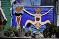 San Francisco`s world recognized Balmy Alley murals, 42.