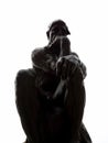 Close-up of Rodin Thinker Royalty Free Stock Photo