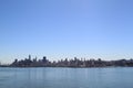 San Francisco Skyline from Alcatraz Island Royalty Free Stock Photo