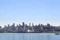 San Francisco Skyline from Alcatraz Island Royalty Free Stock Photo