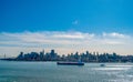 San Francisco Skyline From Alcatraz Royalty Free Stock Photo