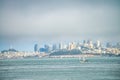 San Francisco skyline on a cloudy day Royalty Free Stock Photo