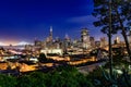 San Francisco Skyline at Dusk Royalty Free Stock Photo