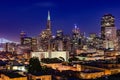 San Francisco Skyline at Dusk Royalty Free Stock Photo