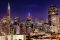 San Francisco Skyline at Dusk Royalty Free Stock Photo