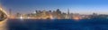 The San Francisco Skyline at Dusk Royalty Free Stock Photo