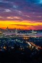 San Francisco Skyline at Dusk Royalty Free Stock Photo