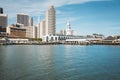 San Francisco skyline with Ferry building in summer, California, USA Royalty Free Stock Photo