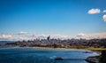 San francisco skyline including crissy field Royalty Free Stock Photo