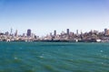 San Francisco skyline on a sunny day, California Royalty Free Stock Photo