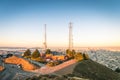 San Francisco skyline from Twin Peaks Royalty Free Stock Photo