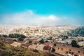 San Francisco skyline view from the twin peaks in California. Royalty Free Stock Photo