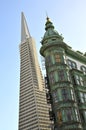 San Francisco Skyscrapers: Transamerica Pyramid and Columbus Tower