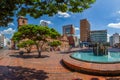 San Francisco square, in the center of Cali, Colombia Royalty Free Stock Photo