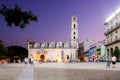 The San Francisco Square in Havana at sunset