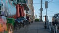 San Francisco street - man with dog Royalty Free Stock Photo