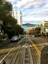 San Francisco street view Alcatraz