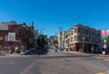 San Francisco street view with a crossroad and cars Royalty Free Stock Photo