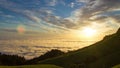 San Francisco sunset seen from Mt Tamalpais