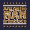 San-francisco t-shirts, T-shirt inscription, typography graphic