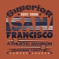 San-francisco t-shirts, T-shirt inscription/ typography graphic design