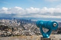 San Francisco telescope view Royalty Free Stock Photo