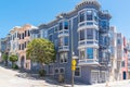 San Francisco, typical houses Royalty Free Stock Photo