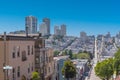 San Francisco, typical street Royalty Free Stock Photo