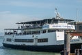 SAN FRANCISCO, UNITED STATES - 30 October 2022: Alcatraz City Cruises boat