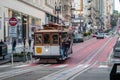 SAN FRANCISCO, UNITED STATES - 31 October 2022: San Francisco cable car