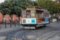 SAN FRANCISCO,USA-December 12,2018:Cable car of San Francisco is the most beautiful and famous in california,Usa