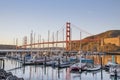 The Golden Gate Bridge and Horseshoe Bay Royalty Free Stock Photo