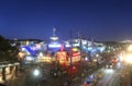 SAN FRANCISCO, USA - FEB 5 2022: Popular tourist destination Pier 39 at Fisherman`s Wharf that is one of the busiest and well Royalty Free Stock Photo